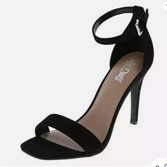 Brash Black Faux Suede Sandals(Size 10) - Picture 1 of 9